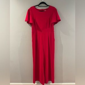 Beautiful red, straight leg jumpsuit